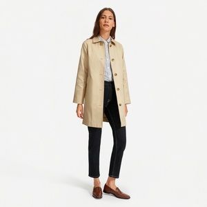 Everlane mac coat khaki size 4 trench
